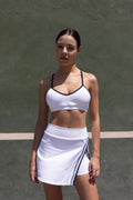 Beyond Court Elle Bra in White / Oxford Navy