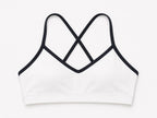 Beyond Court Elle Bra in White / Oxford Navy