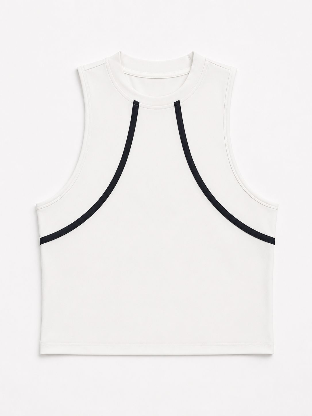 Beyond Court Rally Tank in White / Oxford Navy