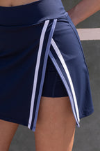 Beyond Court Momentum Skirt in Oxford Navy / White