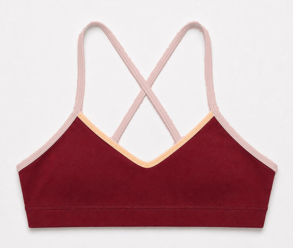 Beyond Court Elle Bra in Garnet / Powder Petal