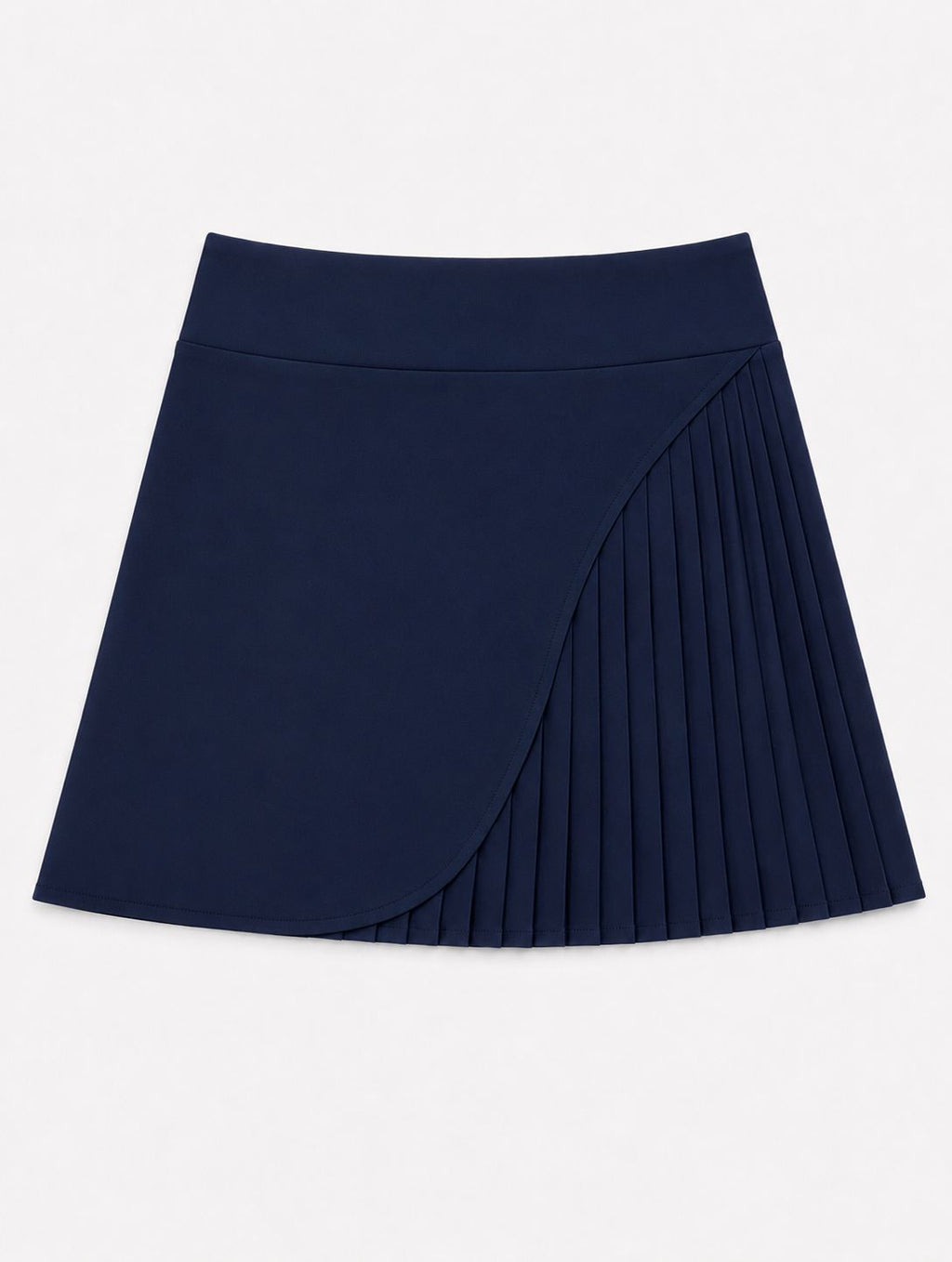 Beyond Court Varsity Pleated Skirt in Oxford Navy