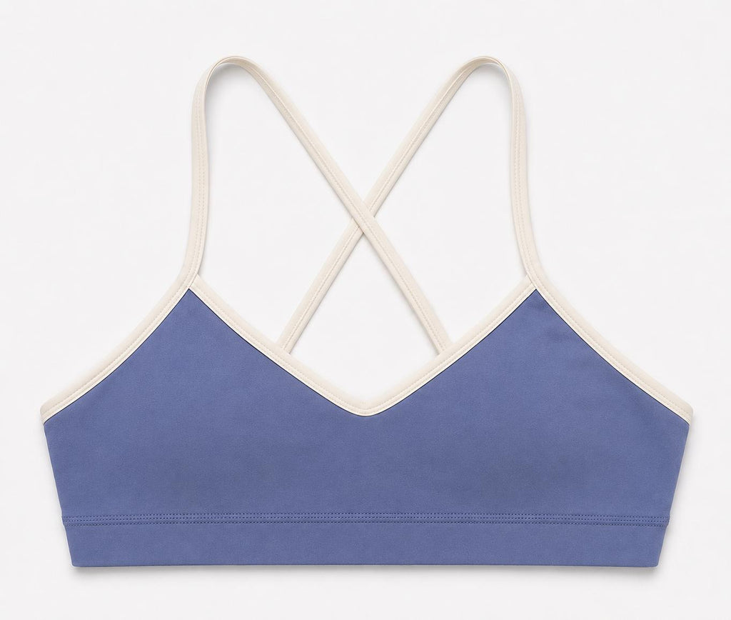 Beyond Court Elle Bra in Heritage Blue / White
