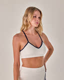 Beyond Court Elle Bra — crop front in White