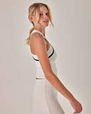 Beyond Court Rally Tank — crop side in White