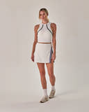 Beyond Court Rally Tank — full three quarter in White